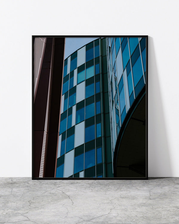 A photo print featuring an impressive example of modern architecture in Copenhagen, designed by North Minimal.